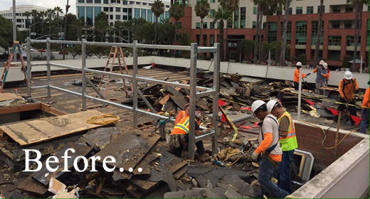 Santa Monica DMV Roof Before Construction
